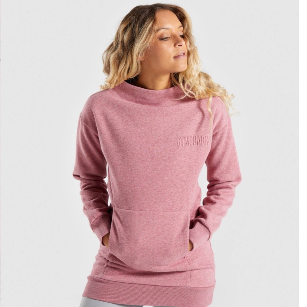 Gymshark Gym Shark so soft sweater dusty pink marl